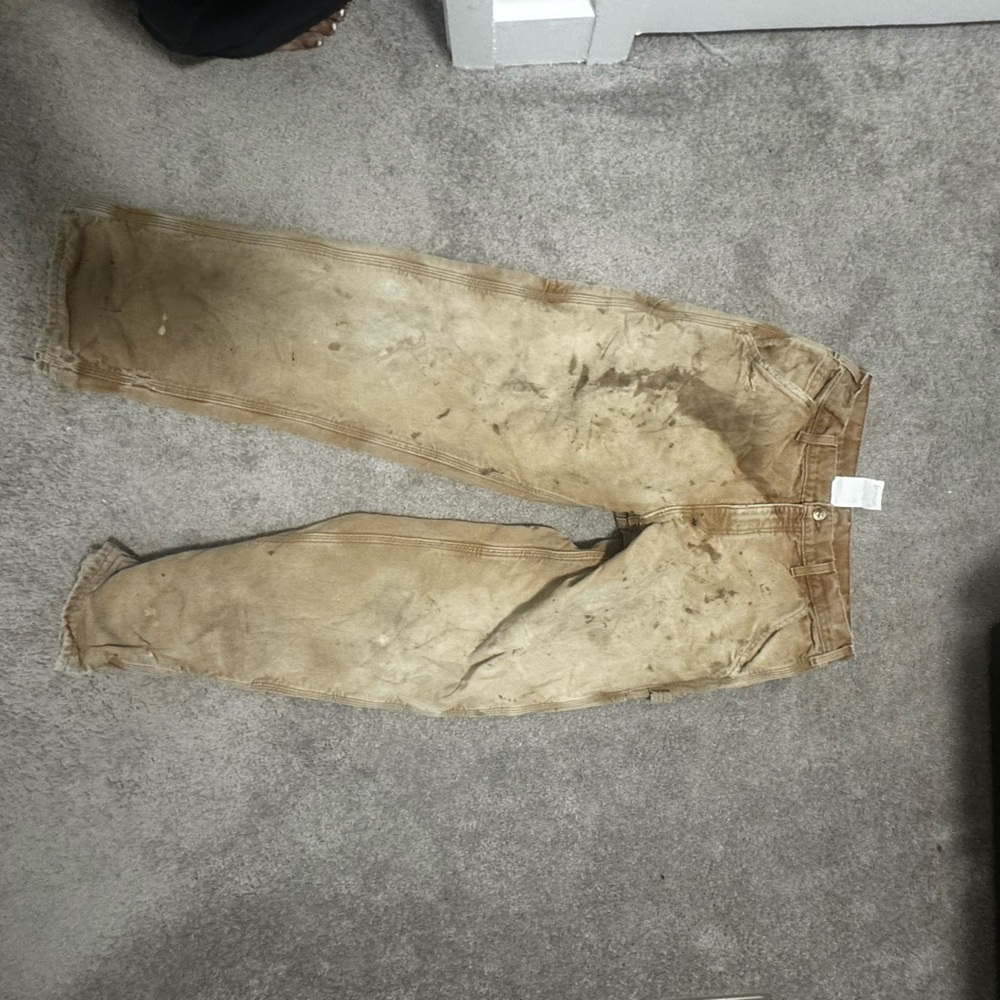 Tan Distressed Pants